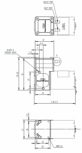 DCP-500 Dimensions