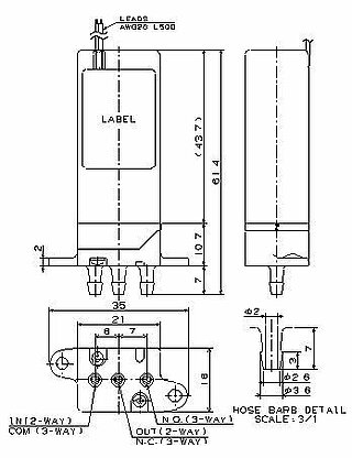 WEG Series Valve Dimensions