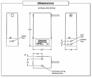 PCRL pressure regulator dimensions