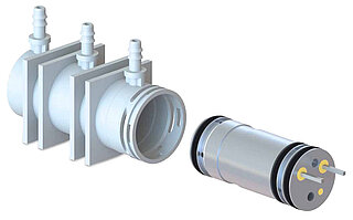 8mm 3/2-way NC micro solenoid valve with FlexConnect Setup
