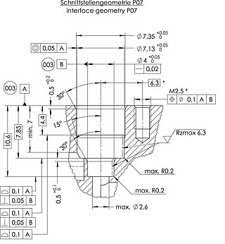 7mm micro valve mounting geometry