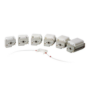Pump heads for peristaltic pumps
