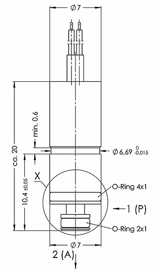 7mm micro valve Dimensions