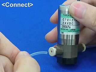 Push-In connector connection