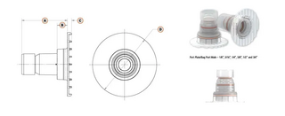 Port Plate Sliding Latch Quick Couplings Dimensions