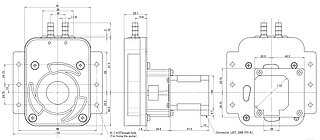 RP-S Dimensions Stepper motor versions