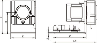 T100-WX10 Dimensions