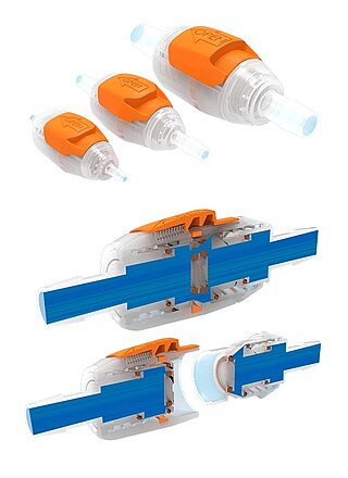 Sliding Latch Quick Couplings Flow