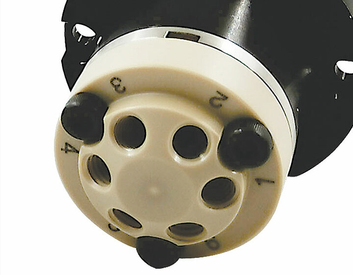 2-Position 6-Port injection rotary valve with 0.4mm channel diameter ...