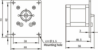 Dimensions T100-S403 without controller