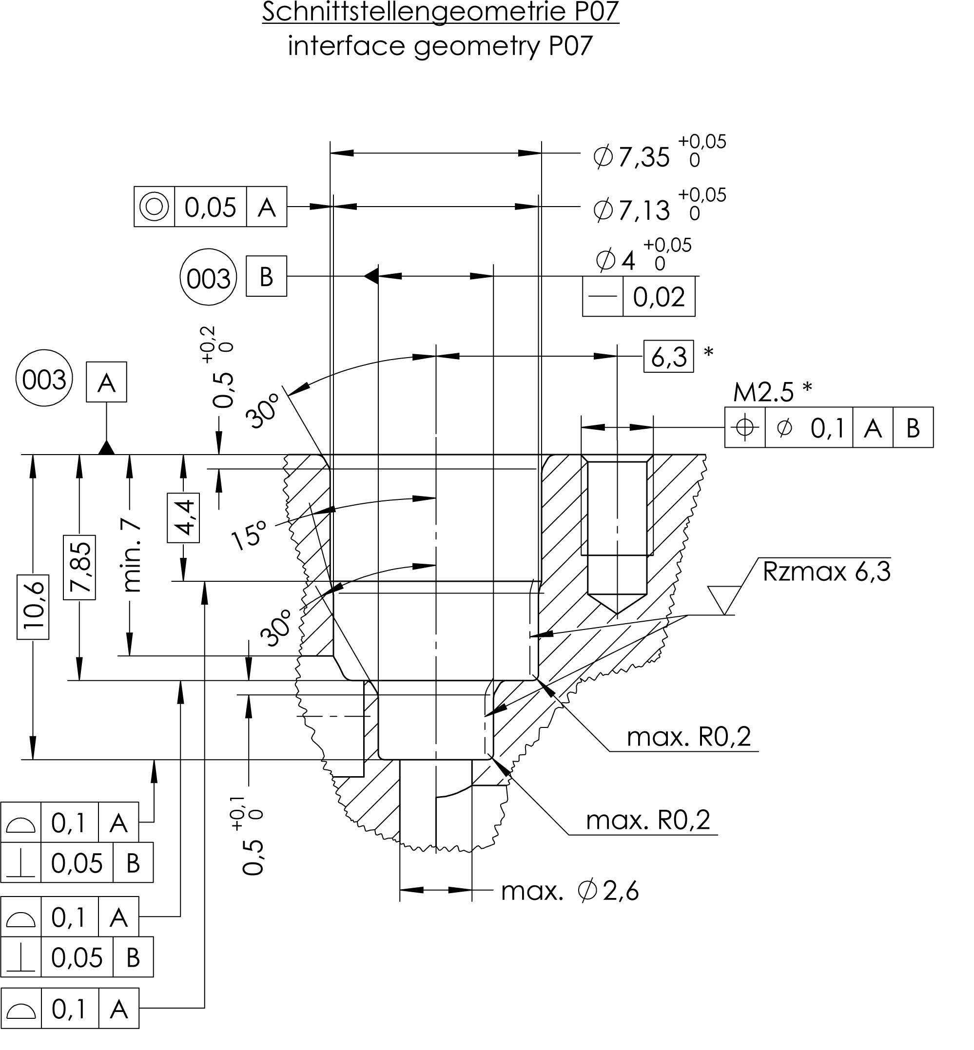7mm micro valve mounting geometry