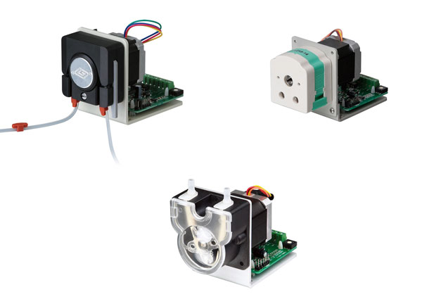 Precise peristaltic pumps with stepper motor