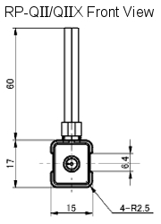 RP-QII Dimensions Front view