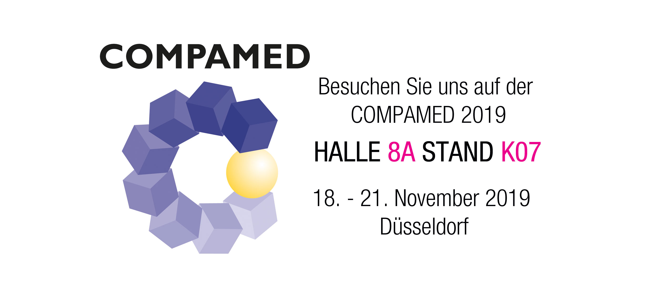 COMPAMED 2019 - 18. - 21. November in Düsseldorf